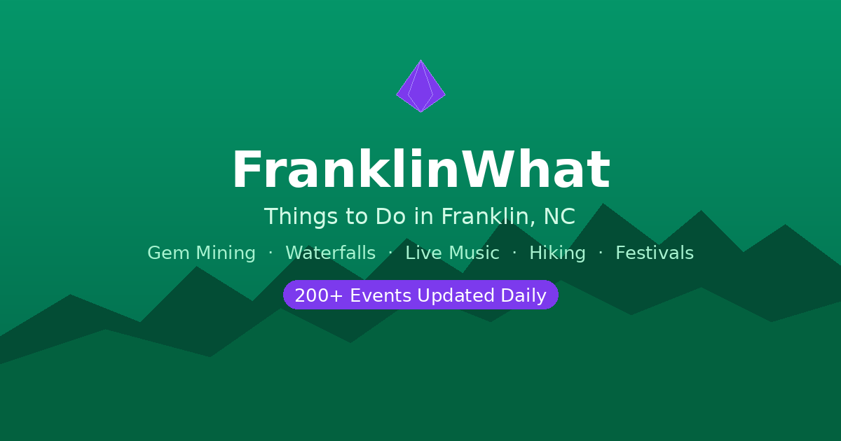 Things to do in Franklin, NC — This week · Jun 4–11, 2026